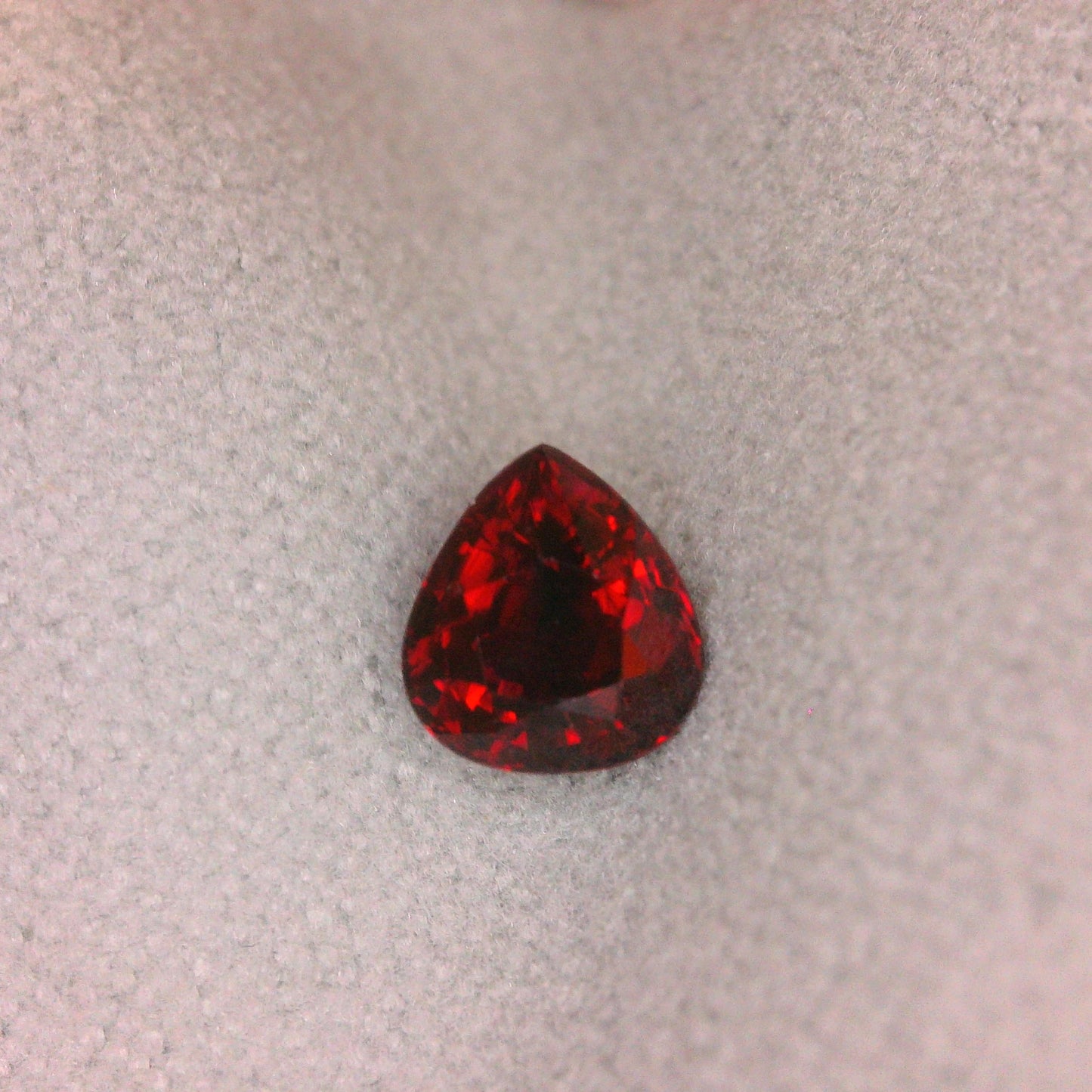 Stunning Pear-Shaped Red Gemstone